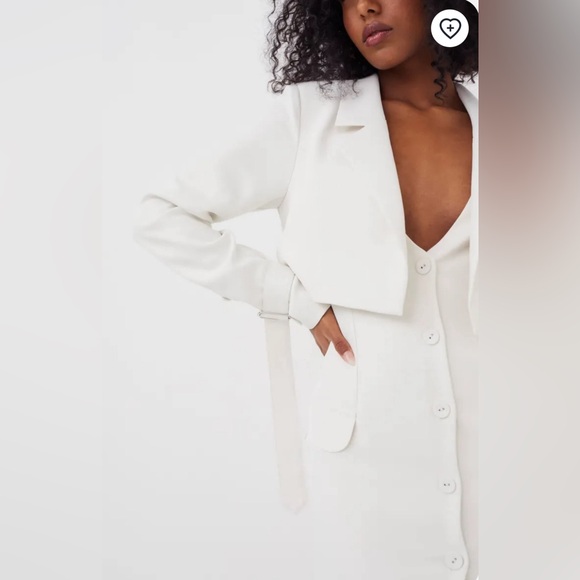 NWT For Love & Lemons Alysa Blazer Mini Dress / Ivory / Size Small - Picture 7 of 15